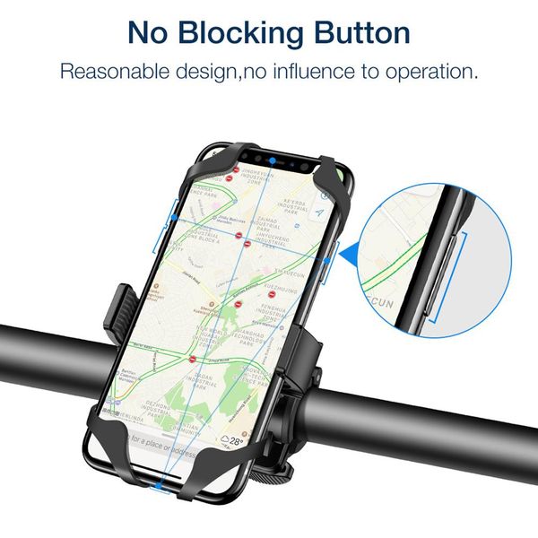 

360 rotatable bike phone holder handlebar mount bracket for mtb bicycle motorcycle cycling for iphone samsung xiaomi wmtzeo loveshop01