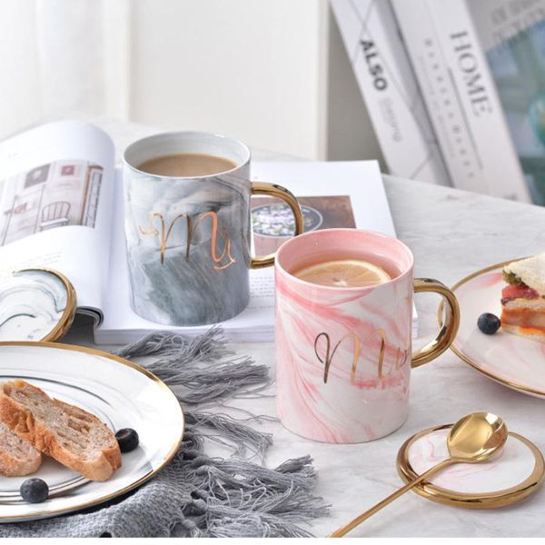 

ceramic cup gold handle mug ceramic gold cover coffee cup couple