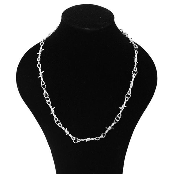 

punk choker heavy padlock choker metal collar hip hop fashion necklace accessry streetwear men women thorns necklace, Golden;silver