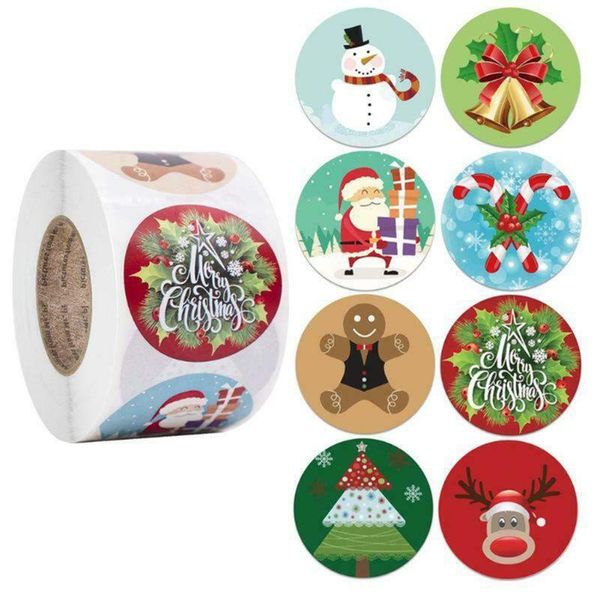 

trees stickers santa claus elk boutiques 500pcs merry christmas envelope