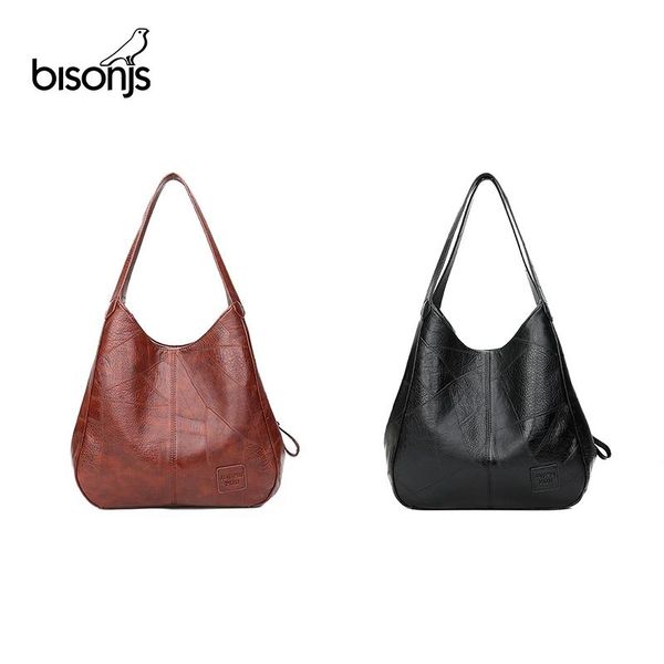 

bisonjs 2 pcs bolsa de mÃ£o feminina do vintage designers bolsas de luxo bolsas ombro feminino sacos alÃ§a superior bols