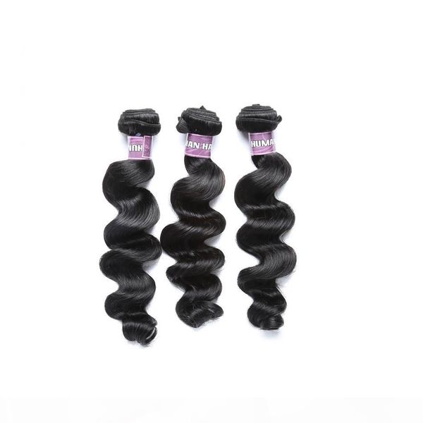 

bd прямой объемная волна свободная волна индийский пучки волос 100% человеческих волос natural color non remy бесплатная доставка, Black;brown