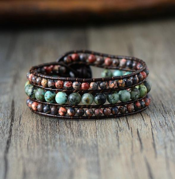 

браслет-манжета натуральный japser vintage leather wrap браслеты оптом handmade bohemian себе сплетенный браслет женщин ювелирные изделия jl, Golden;silver