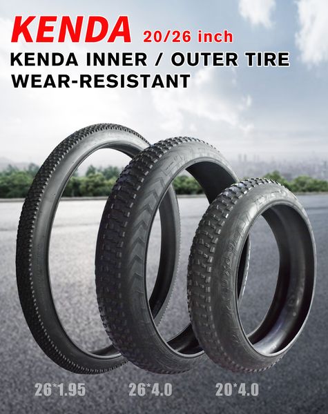 

kenda city non-slip wear-resistant bicycle tires are suitable for electric mountain bike snowmobile beach cruiser, Silver;blue