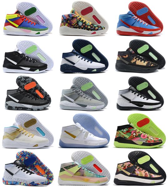 

kevin durant kd 13 xiii kevin basketball shoes 13s for mens black blue camo soles bred arrival trainers shoes sneakers, White;red