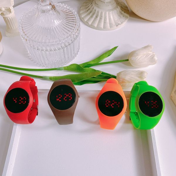 

children's electronic watch male and female pupils anti-fall luminous junior high school students multifunctional digital dis, Silver