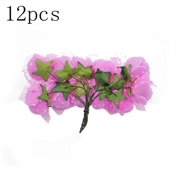 

144pcs decorative teddy bear rose pe foam artificial silk flower bouquet for home wedding flower decor fake ros bbyaik