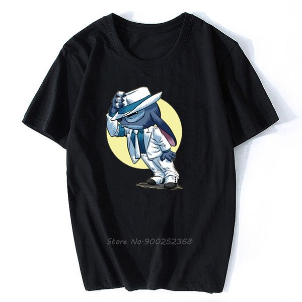 

stitch parody michael jackson smooth criminal fan art men cotton hip hop harajuku streetwear hoodie designers t shirts sweatshirt