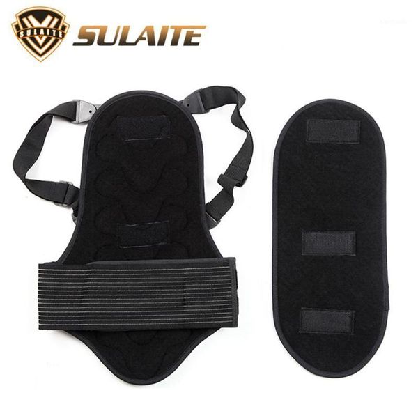 

back support men's motorcycle riding shoulder pads sports protective gear protector eva protection column body combination1, Black;blue