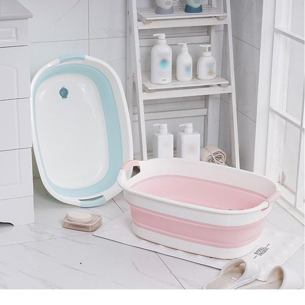 

portable newborn baby folding bath tub baby swim tubs foldable washing non-slip bathtub security spa children kids jllana