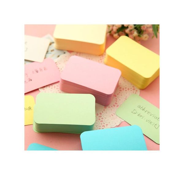 

6packs candy color blank kraft paper card message memo wedding party gift thank you cards label bookmarks learni jllqke