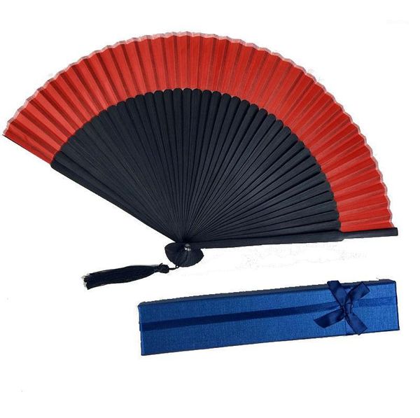 

50pcs black fans folding hand held cloth bamboo fan chinese painting fan for dancing wedding party home decor craft gift for men1