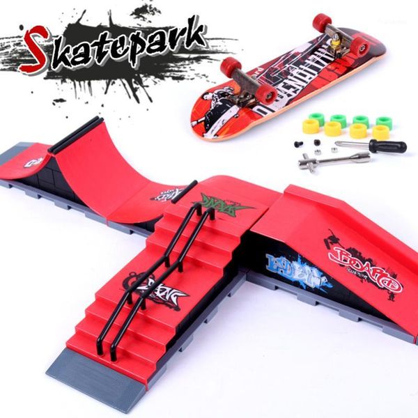 Fingerspielzeug Großhandel - Parks Rampenteile A-F Skateboard Fingerboard Rampen Skate Park für Tech Dec Mini Toy Board Toy1