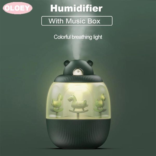

humidifier household home mini air fragrance purification sprayer water humidificador with music box girl gift usb humidifier