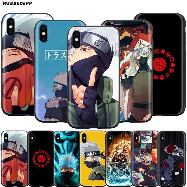 

1dwnaruto kakashi mobile phone case is 12 mini 11 pro xs, the largt xr 8x8 7 6 plus 5 5s se