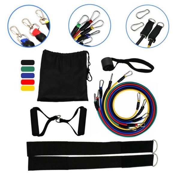 

resistance bands 1set multifunction exercise yoga pilates fitness tube pull rope