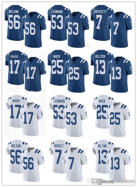 

men youth indianapolis colts women 17 philip rivers 53 darius leonard 7 jacoby brissett 56 quenton nelson football jerseys, Black;red