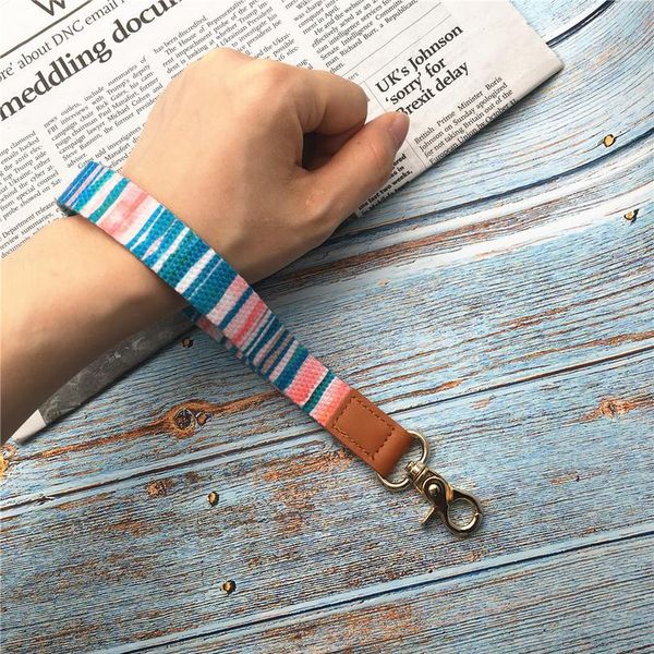 

wrist lanyards key chain holder premium quality wristlet keychain for women camera strap id card gym usb hang jllqeb