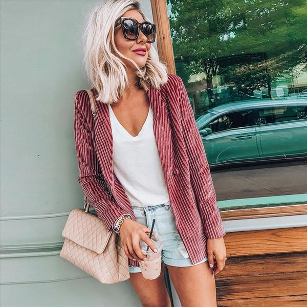 

new corduroy jackets women winter autumn coats plus size overcoats female big cute jackets solid color clothing q30, Black;brown