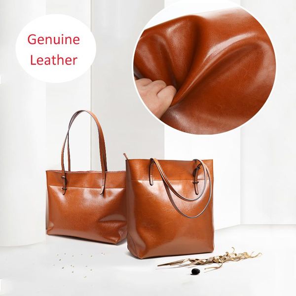 

women genuine leather bag women real leather handbags large shoulder bags designer vintage big generous tote bag