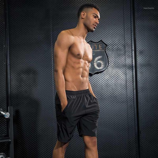 

running shorts 2021 mens sport workout gym fitness 7" training basketball jogging1, Black;blue