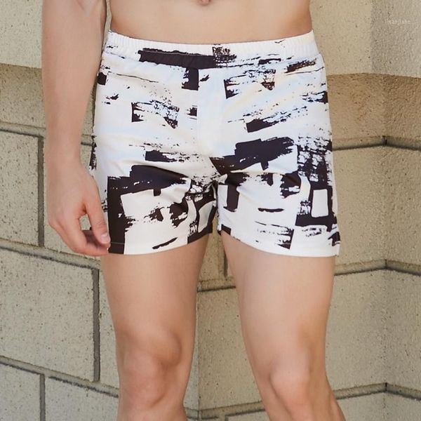 

boxing track shorts printed beach pants1, White;black