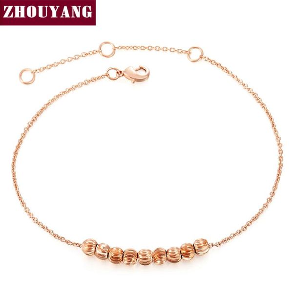 

ripple small beads rose gold color bracelet jewelry wholesale zyh215 zyh216, Black