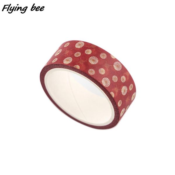 

2016 ngbee 15mmx5m red daisy painting decorative paper washi tape diy scrapbooking tapes school office supply x1174 h