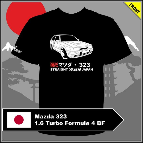 

t-shirt mazda 323 1.6 turbo formule 4 bf sport hooded sweatshirt hoodie