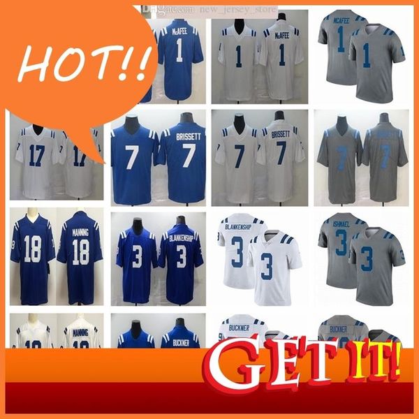 

ncaa football 1 pat mcafee 3 rodrigo blankenship 99 deforest buckner jacoby brissett philip rivers peyton manning jerseys mens women kids, Black