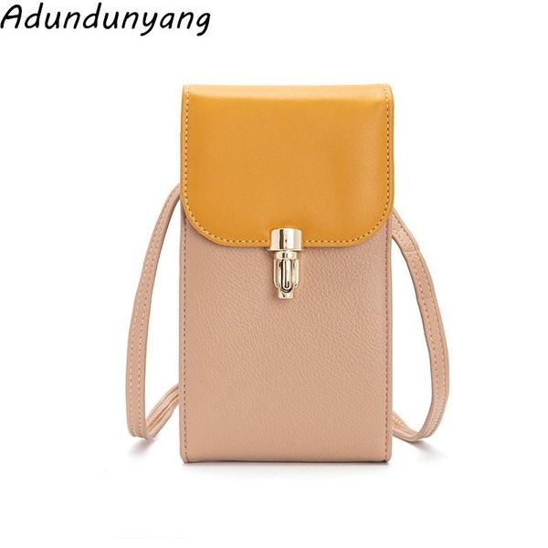 

2020 new ladies mini fashion mobile phone bag women shoulder bag vertical pu small square lock female