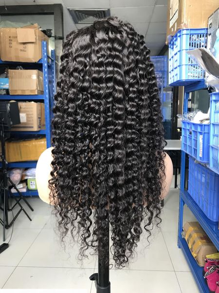 

wigs hair curly brazilian lace black swiss customize french style deep wave full lace human hair wigs for black women