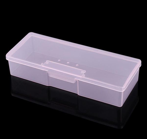 

plastic transparent nail manicure tools storage box nail dotting drawing pens buffer grinding files organizer cas jllrmz eatout