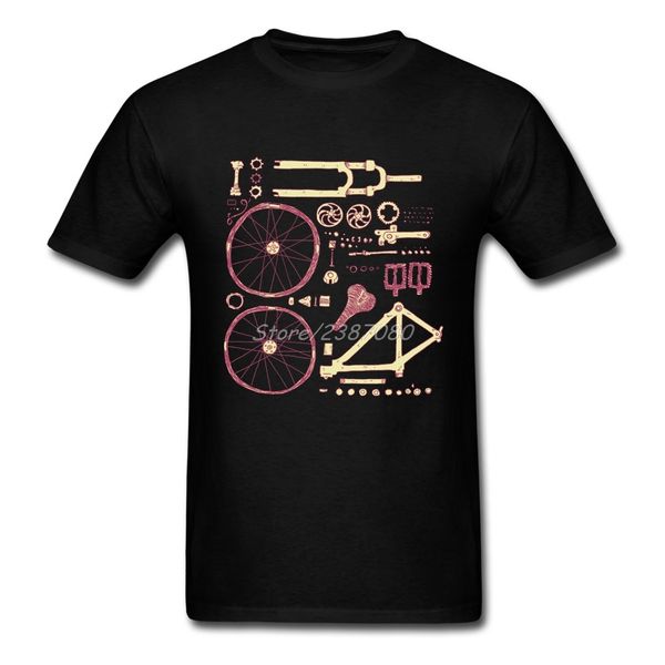 

bicycle parts crewneck short sleeve custom men's 2020 new camiseta plus size fitness sport hooded sweatshirt hoodie men t shirt