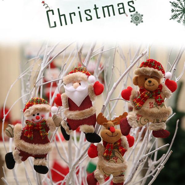

ornament hanging santa claus snowman tree elk bear doll christmas pendant decoration home xmas party decorations cyz2749 1ggx