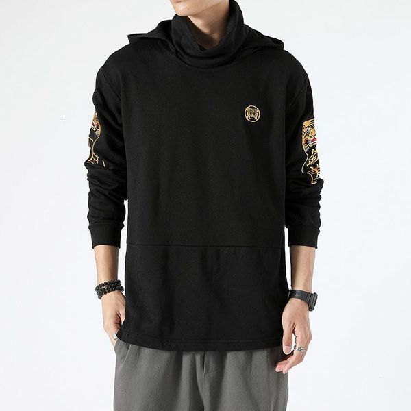 

mrgoldenbowl chinese style men hoodies 2020 autumn new men's hooded sweatshirts black man streetwear casual fashion pullovers1