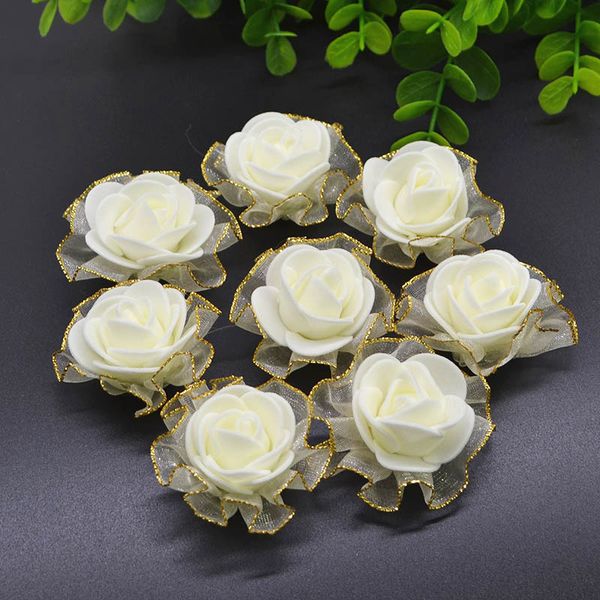 

20pcs 3.5cm pe foam flower head artificial rose flowers handmade diy wedding home decoration festive & party supplies