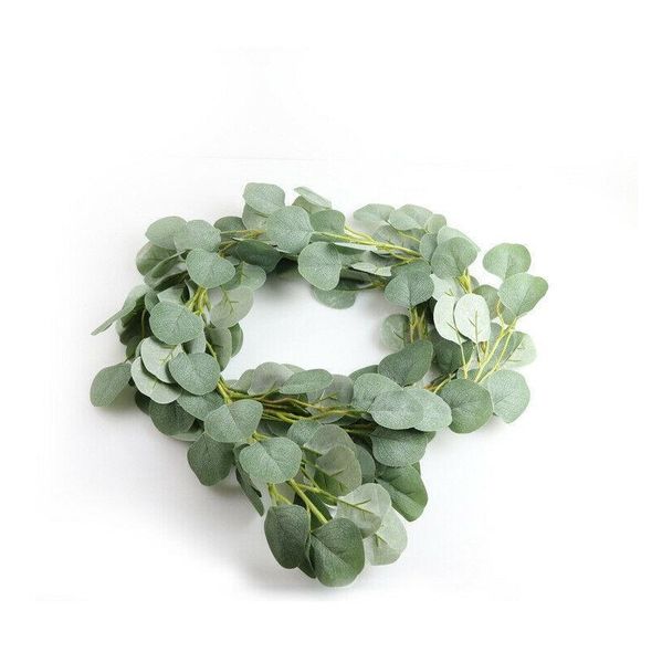 

artificial fake eucalyptus garland long leaf plants greenery foliage willow plant green leaves home sqcmws bbgargden