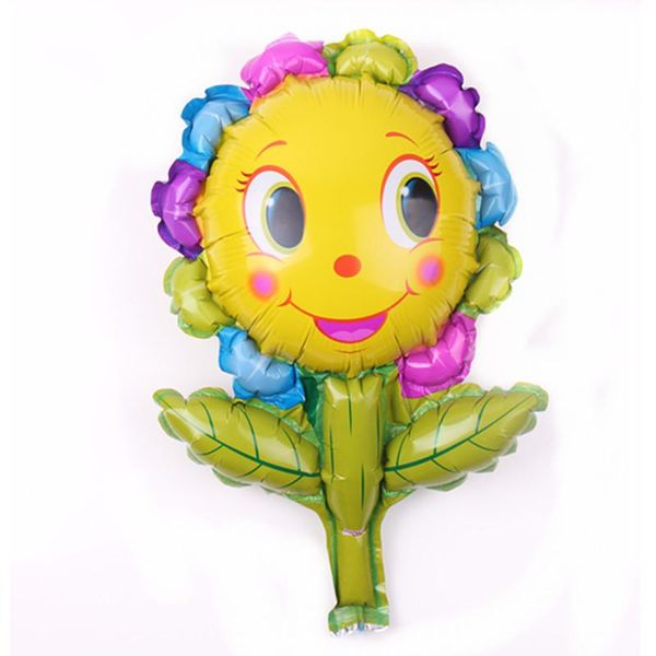 

1pcs mini sun smile sunflower balloon air aluminum foil balloon birthday party decorations kids toy baby shower supplies qyldel mywjqq