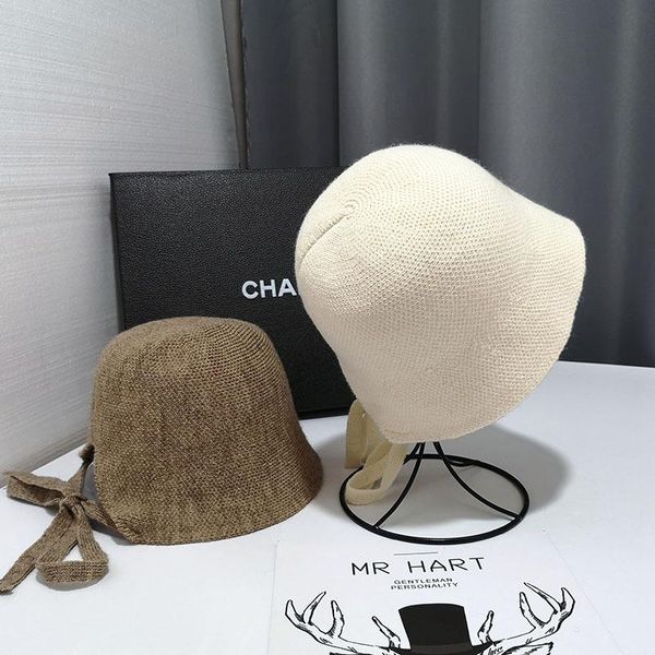 

beanie/skull caps woolen warm knitted hat panama women outdoor sunscreen bucket female fashion embroidery basin, Blue;gray