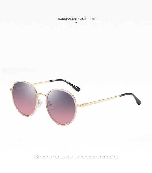 

sunglasses polarized ladies round frame fashion driving retro classic, White;black