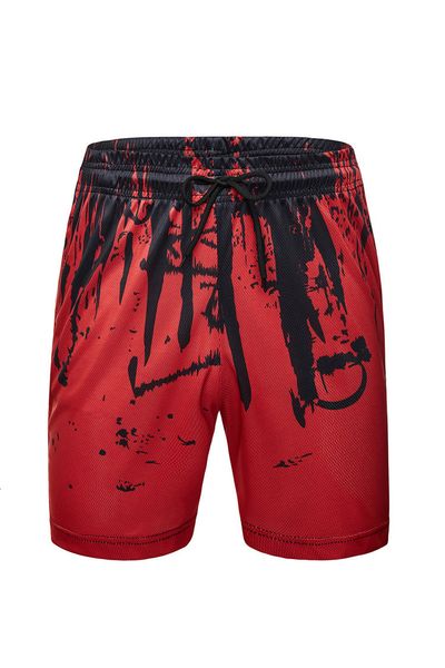 

casual men's summer digital print beach large sports shorts, White;black