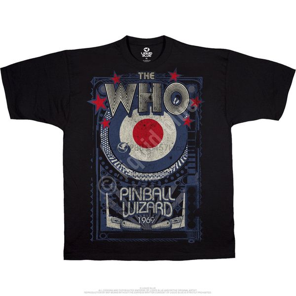 

who t shirt pinball wizard official merchandise short sleeve mens 2018 cool s 3xl sport hooded sweatshirt hoodie