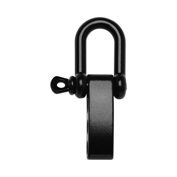 

black u-shaped shackle buckle stainless steel bracelet buckles outdoor camping survival rope paracords bracelets accessories q bbyyea