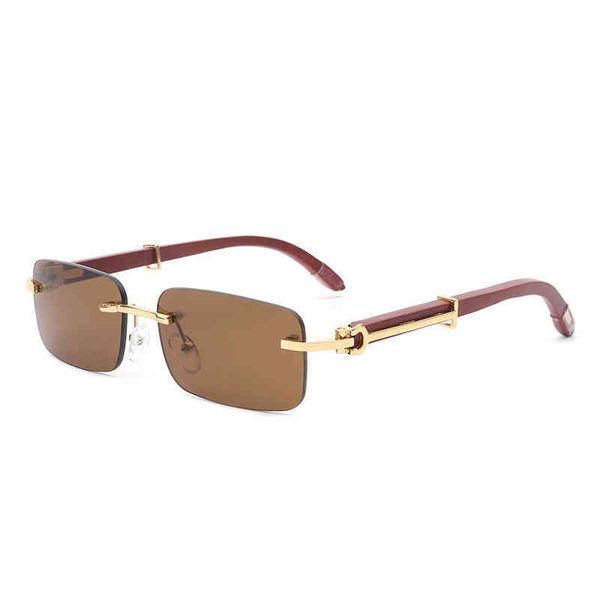 

2022 factory wholesale personalized sunglasses irregular small frame sunglasses men's and women's bamboo foot, White;black