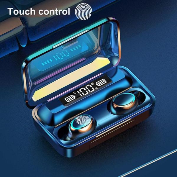 

F9-5C TWS LED Digital Display Bluetooth 5.0 Wireless Earphones Sports Earbuds 2020