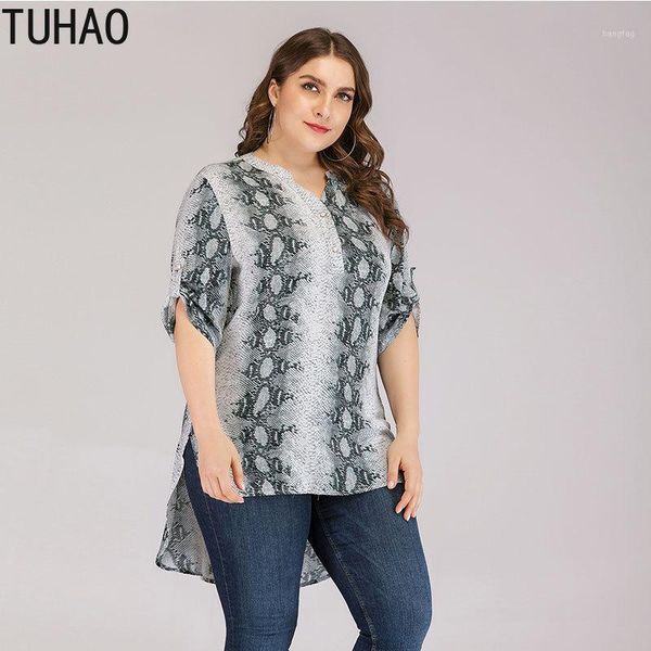 

tuhao women large size chiffon blouse mom shirt female solid casual shirt plus size 6xl 5xl 4xl feminina blusas big wm401, White