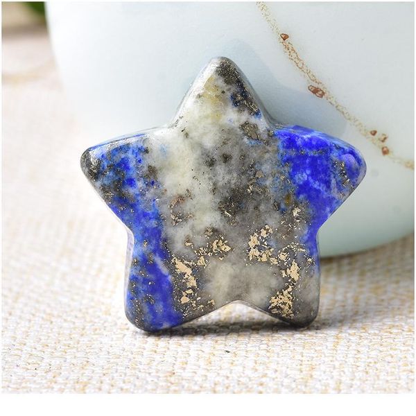 

1pc natural crystal quartz star home decoration energy stone crafts pentagram energy healing crystal diy gift love qylflf, Black