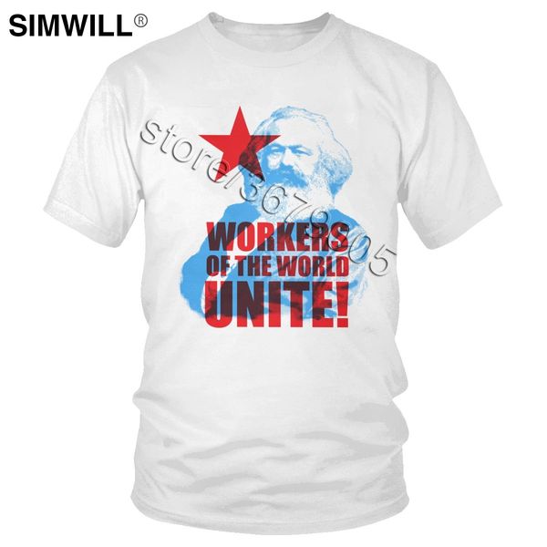 

спорт мода карла маркса тенниска мужчины рабочие мира unite футболка с коротким рукавом коммунизм марксизм социализм tee top подарков appare