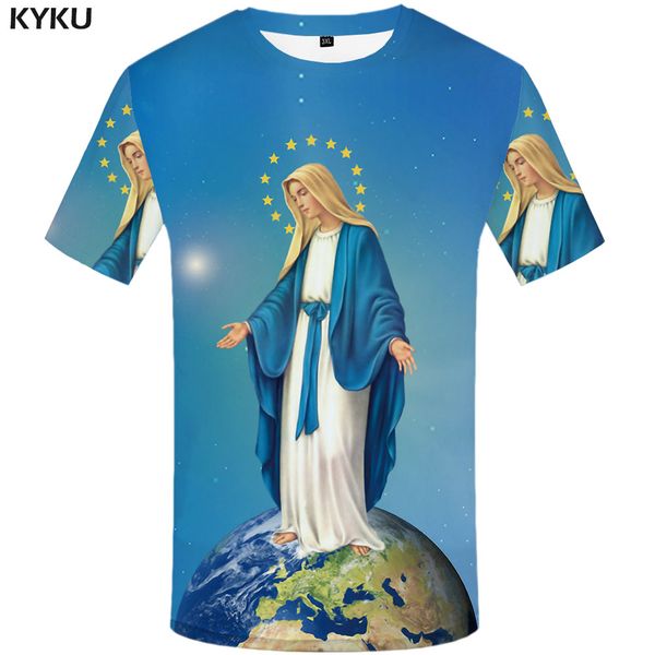 

world globe space our lady anime pentagram leisure printed 3d print shirts humor graphic plus size men clothing